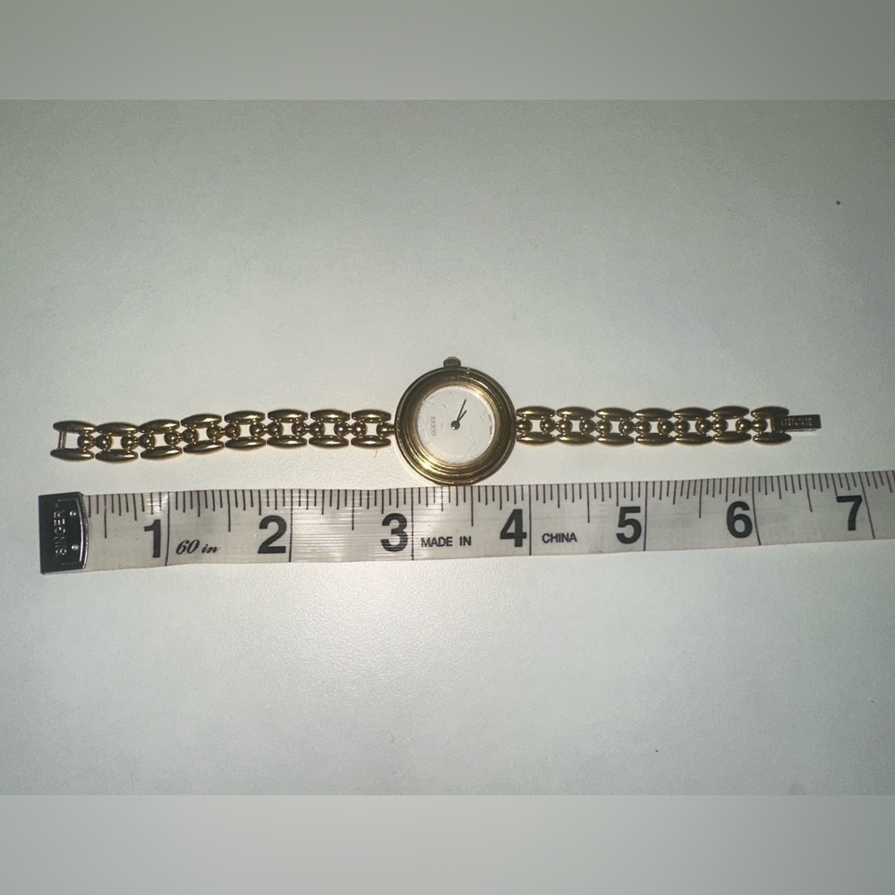 Vintage Authentic Gucci Gold plated six Colors Watch Change Bezel - Picture 14 of 14